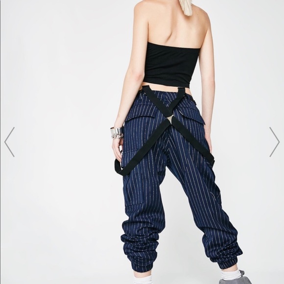 Suspender Cargo Pants 